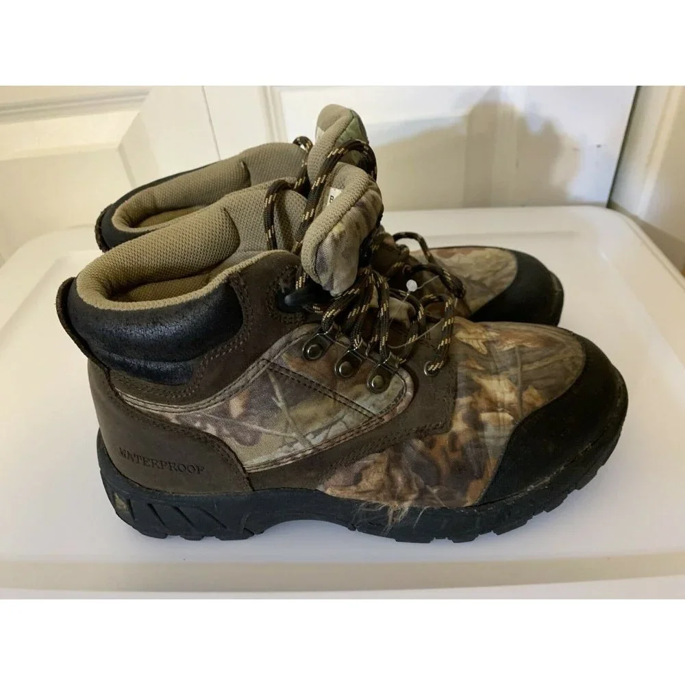 Ozark Trail‎ Boone05 Camo Hiking Boots Men’s Sz 6.5